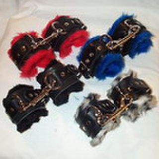 Lined  Ankle Restraints  with snaphook (one pair) choose your colour combo