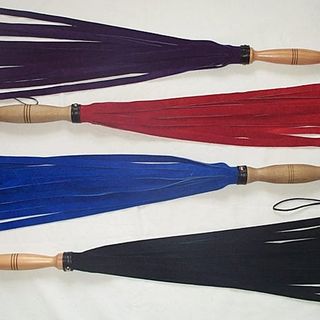 Suede Flogger Wooden Handle 70cm - choose colour