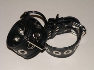 Rolled Anklets made with Motorcycle leather